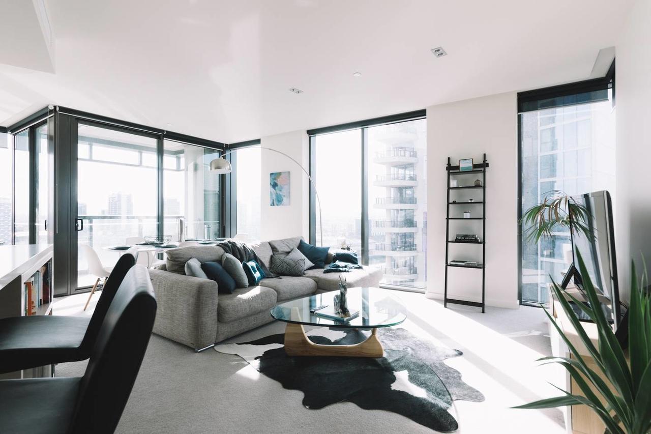 Ferienwohnung Experience Waterfront Luxury With Views Melbourne City Exterior foto