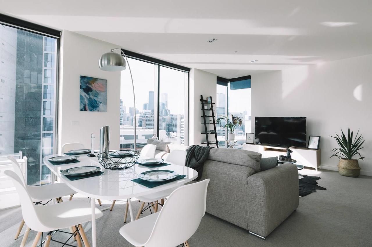 Ferienwohnung Experience Waterfront Luxury With Views Melbourne City Exterior foto